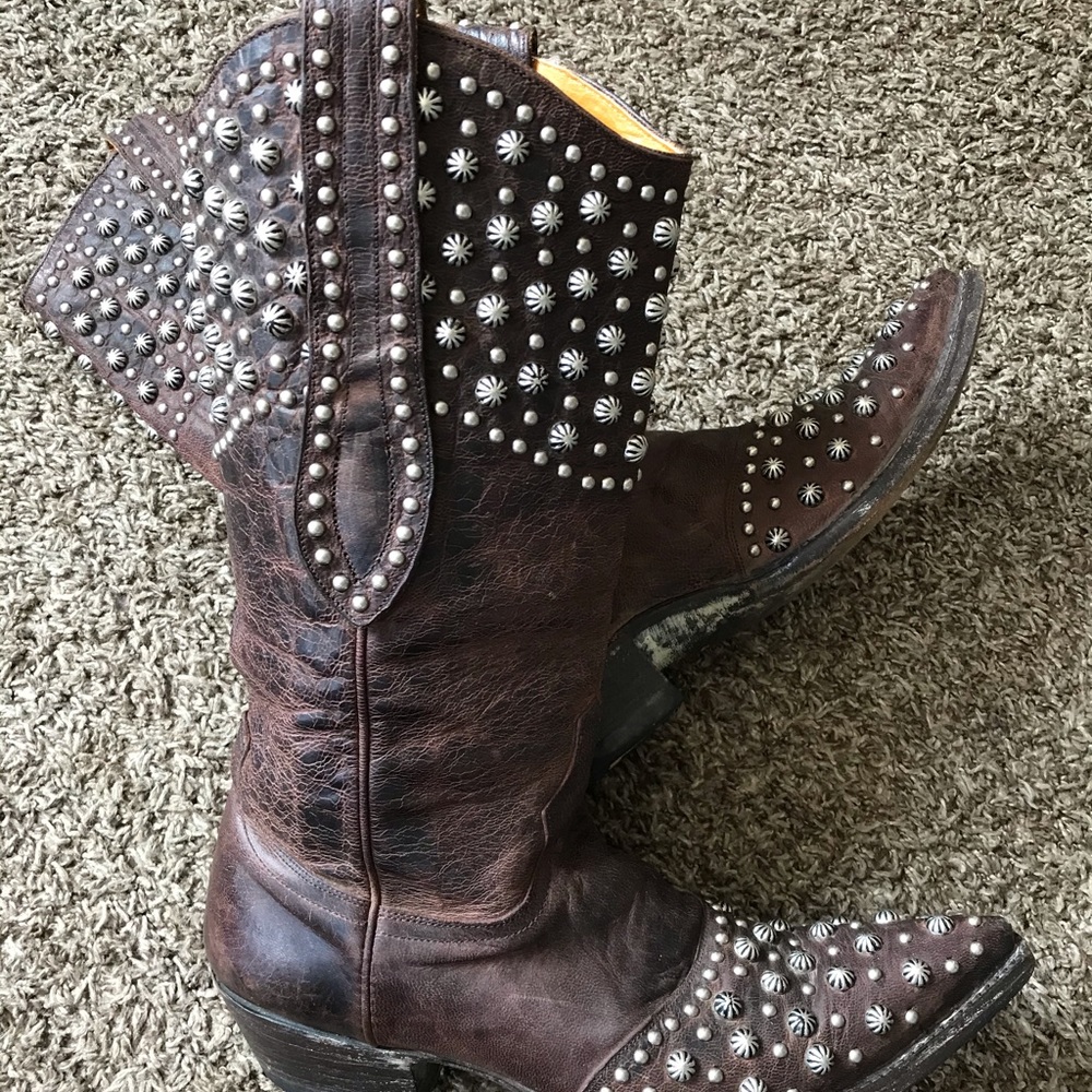 Old Gringo Studed all Leather women Boots Sz8